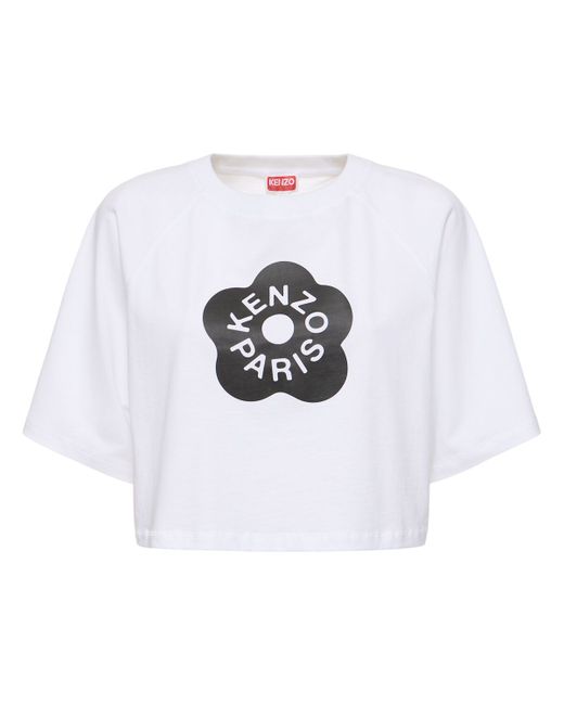 KENZO Paris Boke Cropped Cotton Boxy T-shirt