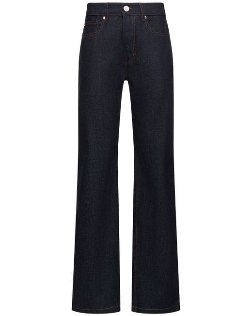 AMI Alexandre Mattiussi Straight Mid Rise Cotton Jeans
