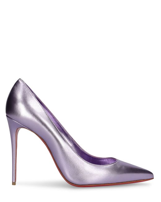 Christian Louboutin 100mm Kate Laminated Leather Pumps