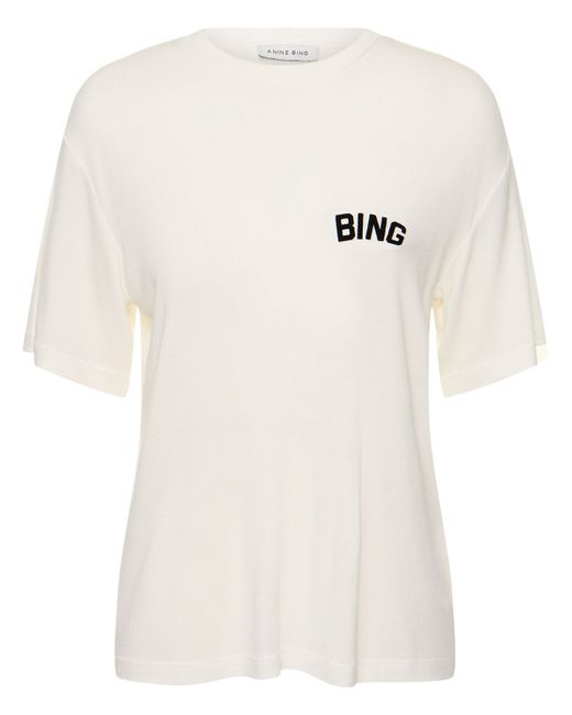 Anine Bing Louis Hollywood Viscose T-shirt