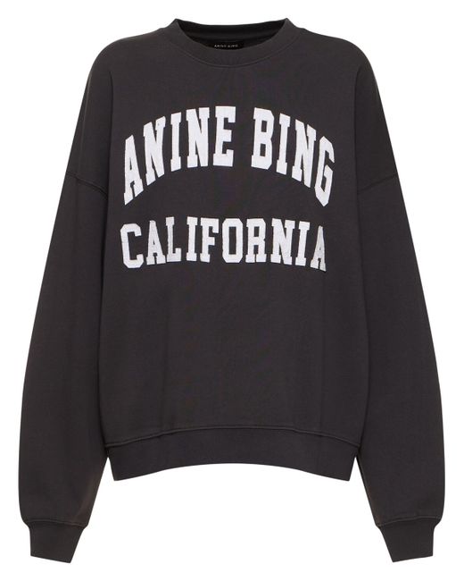 Anine Bing Miles Cotton Sweatshirt