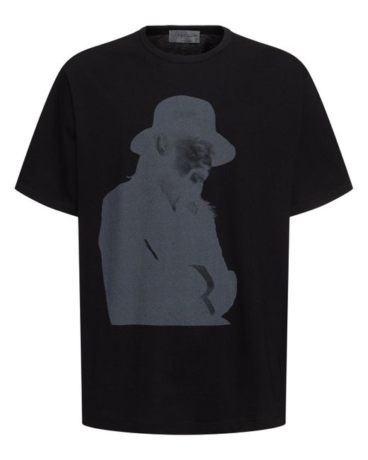 Yohji Yamamoto Printed Cotton T-shirt