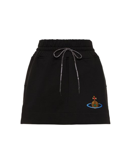 Vivienne Westwood Boxer Cotton Jersey Mini Skirt W/logo