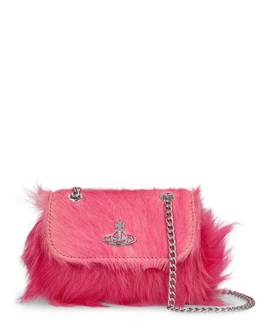Vivienne Westwood Small Derby Ponyhair Shoulder Bag