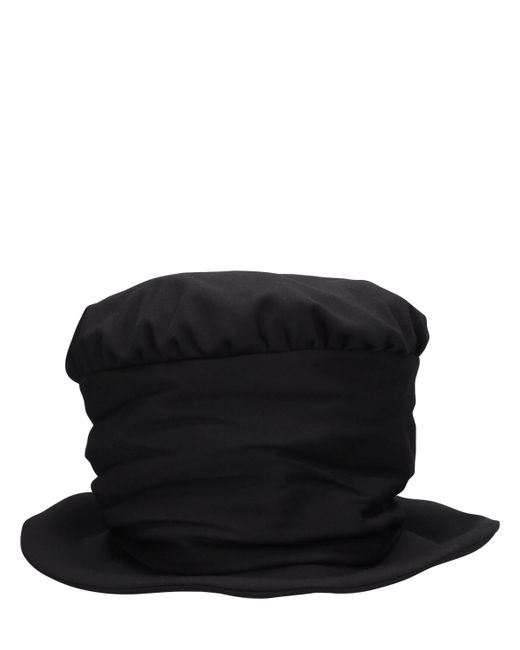 Yohji Yamamoto High Crown Gabardine Wool Hat
