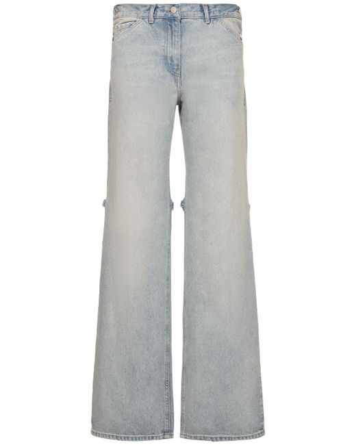 Courrèges Sailor Baggy Denim Cotton Jeans