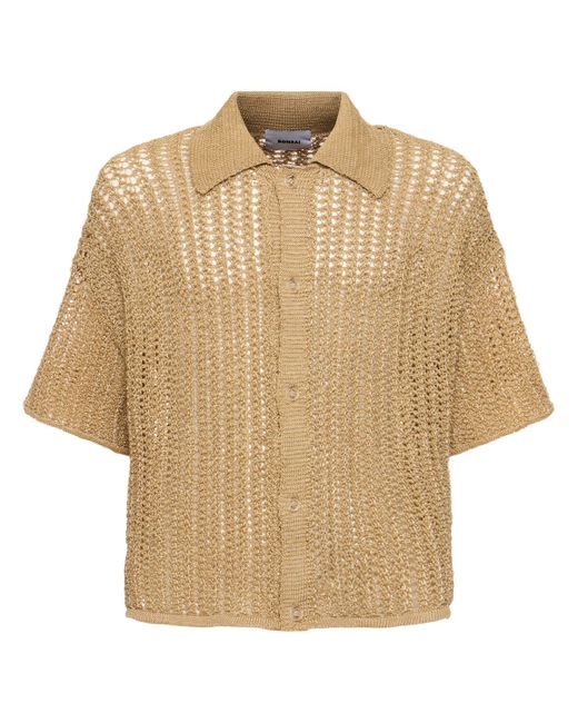 Bonsai Raffia Knit Shirt