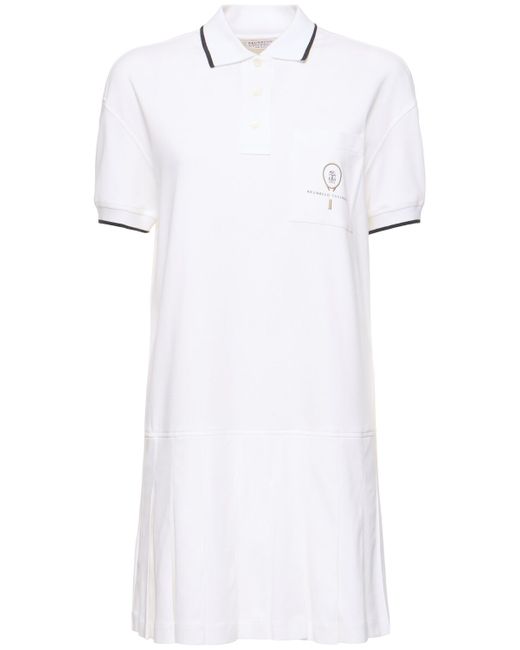 Brunello Cucinelli Cotton Jersey Polo Mini Dress