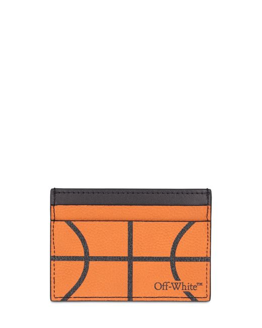 Off-White Basketball Simple Leather Card Holder