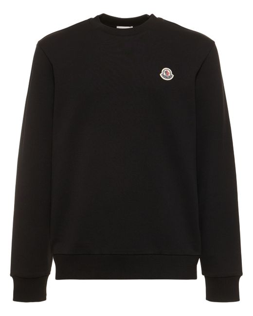 Moncler Logo Patch Cotton Sweatshirt
