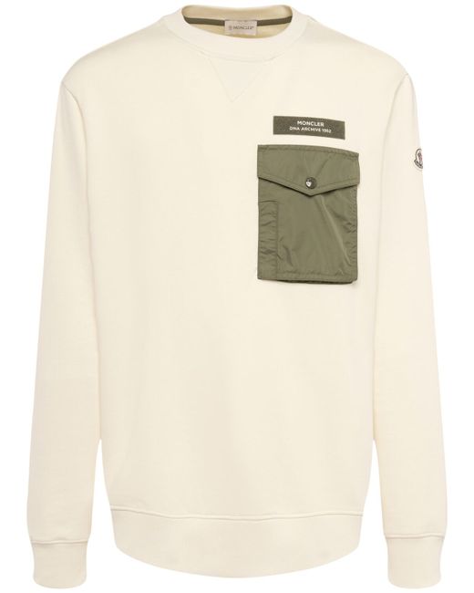 Moncler Cotton Blend Sweatshirt W Pocket