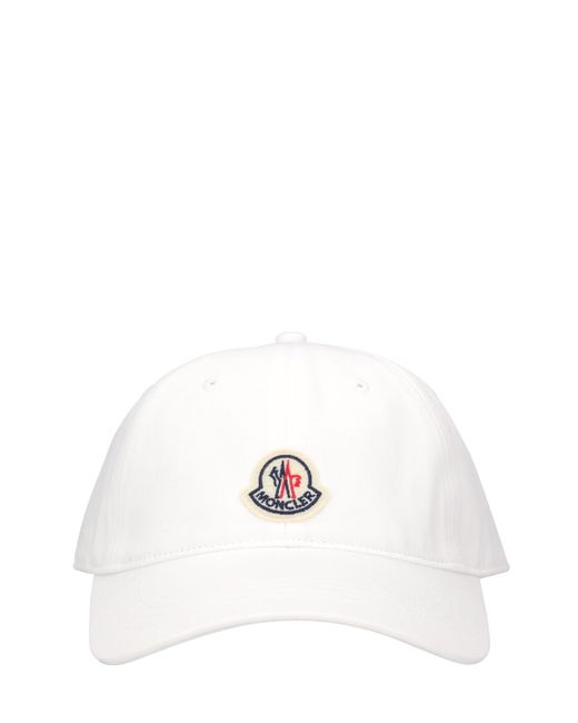 Moncler Embroidered Logo Cotton Baseball Cap