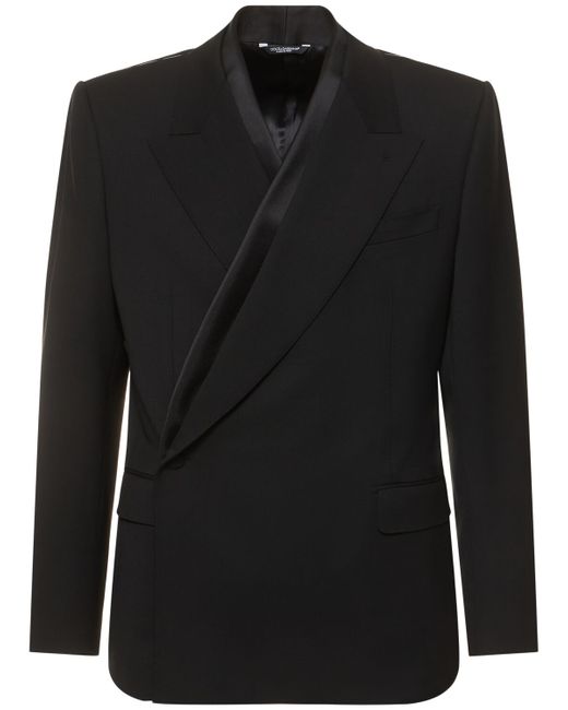 Dolce & Gabbana Double Breasted Wool Blend Jacket
