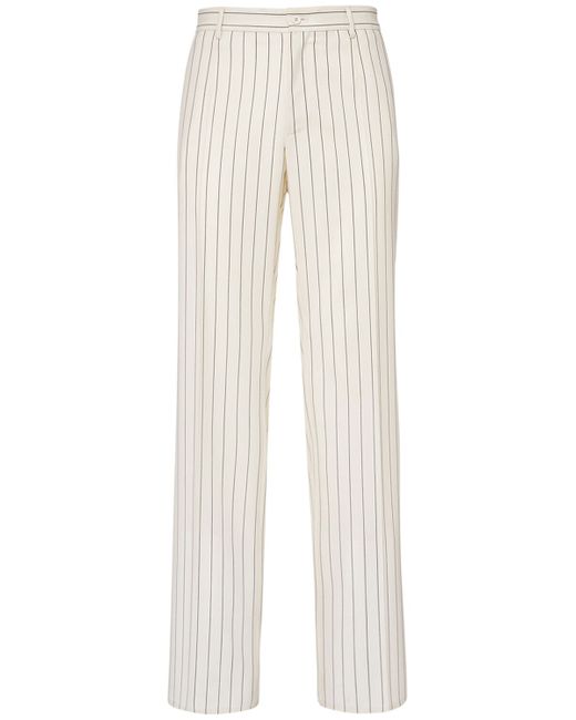 Dolce & Gabbana Pinstriped Wool Pants
