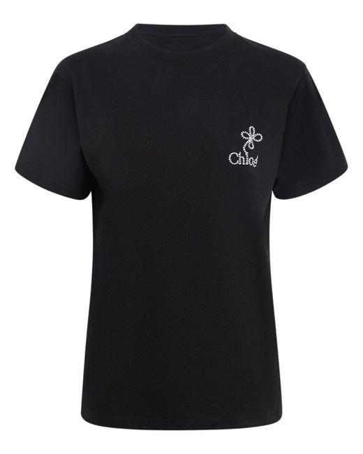 Chloé Cotton Jersey Logo T-shirt