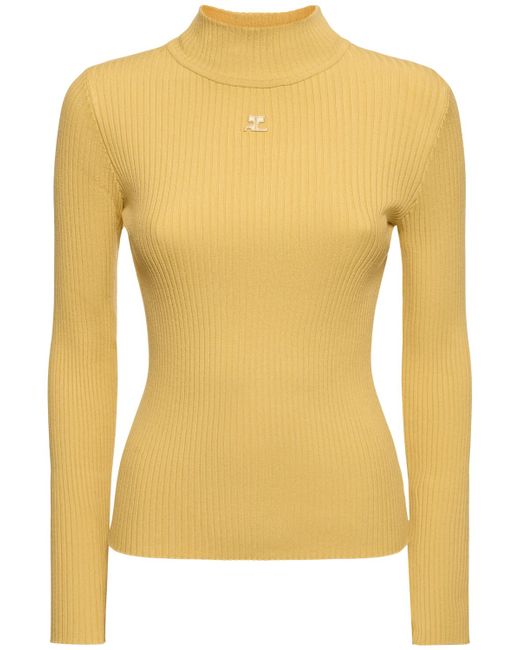 Courrèges Re-edition Knit Viscose Blend Sweater
