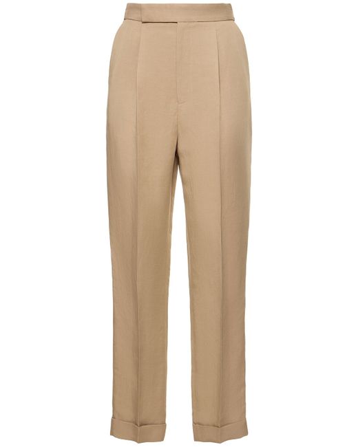 Ralph Lauren Collection Linen Blend Straight Pants