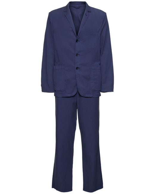 Aspesi Cotton Blend Twill Suit