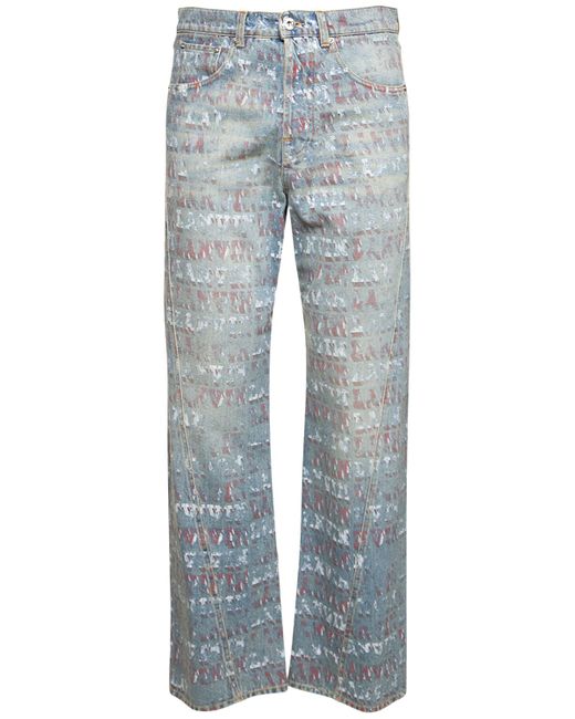 Lanvin Printed Denim Jeans