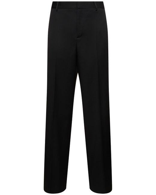 Versace Tailored Wool Twill Formal Pants