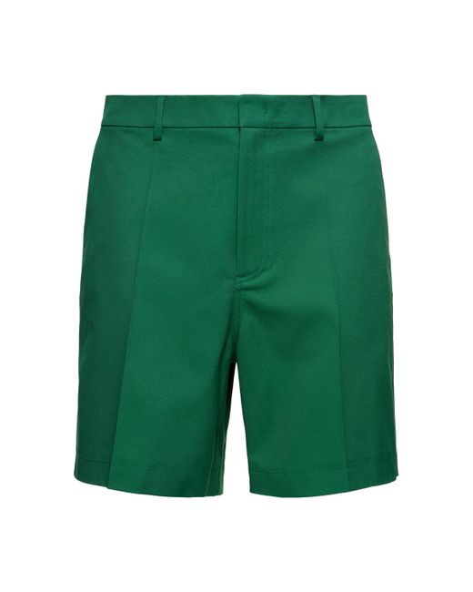 Valentino V Detail Cotton Bermuda Shorts