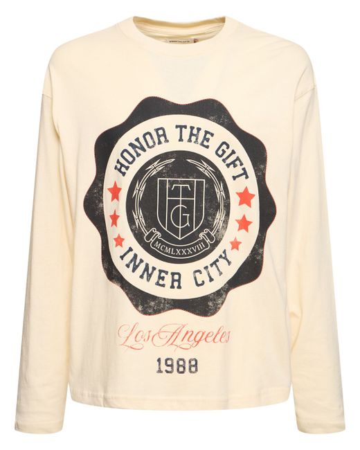 Honor The Gift Htg Seal Logo Cotton Long Sleeve T-shirt