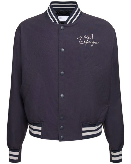4Sdesigns Cotton Canvas Varsity Jacket