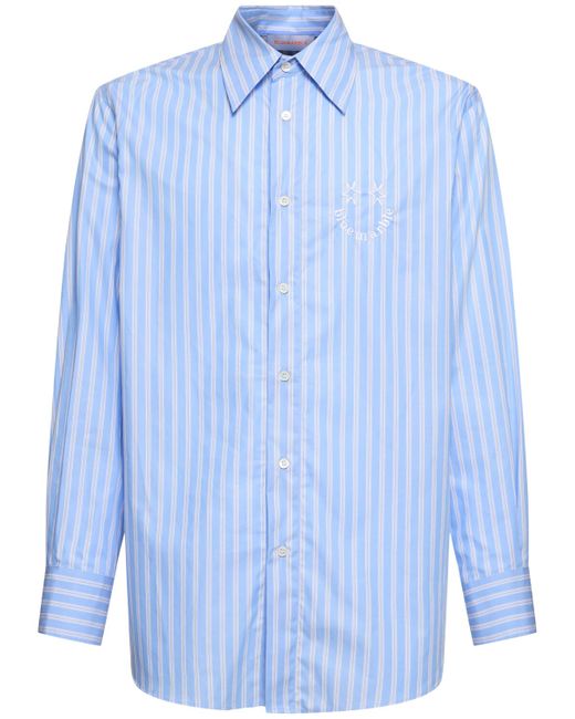 Bluemarble Smiley Striped Cotton Poplin Shirt