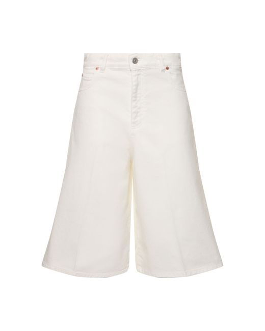 Victoria Beckham Oversized Cotton Bermuda Shorts