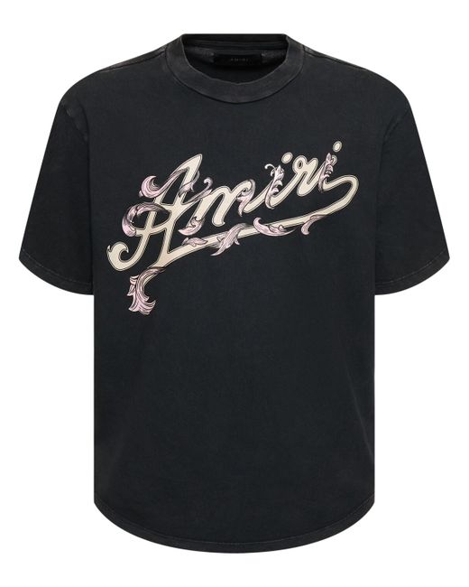 Amiri Logo Cotton Jersey T-shirt