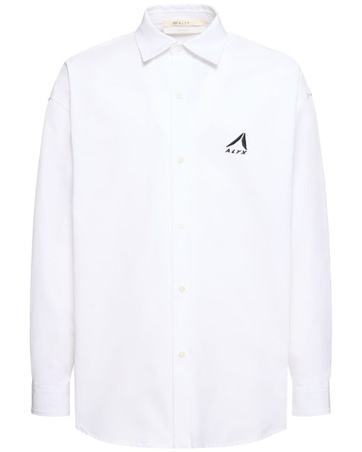 1017 Alyx 9Sm Logo Embroidery Cotton Poplin Shirt