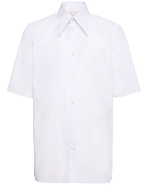 Maison Margiela Cotton Poplin Short Sleeved Shirt