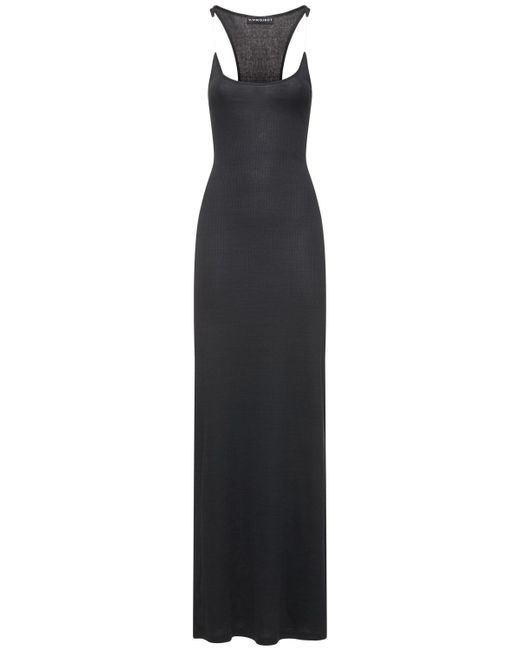 Y / Project Ribbed Knit Invisible Straps Long Dress