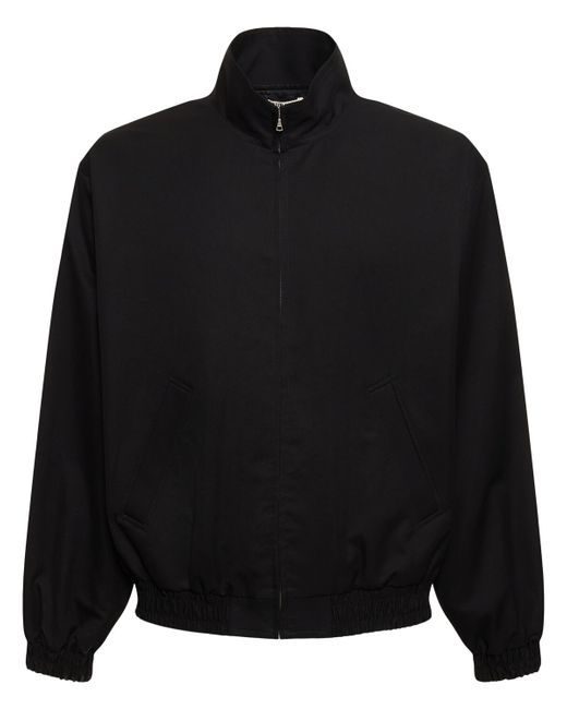 Auralee Reversible Cotton Blend Chambray Jacket