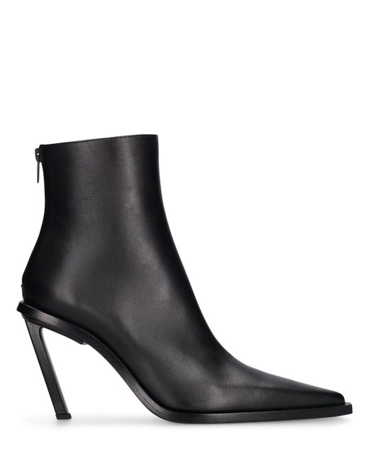 Ann Demeulemeester 90mm Anic High Heel Leather Ankle Boots