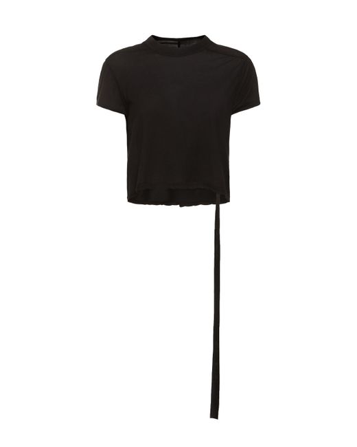 Rick Owens DRKSHDW Short Sleeve Cropped Jersey T-shirt