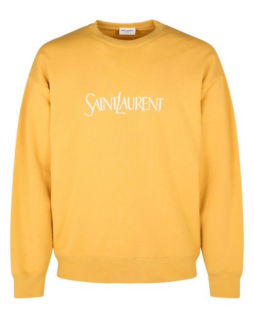 Saint Laurent Vintage Embroidered Cotton Sweatshirt