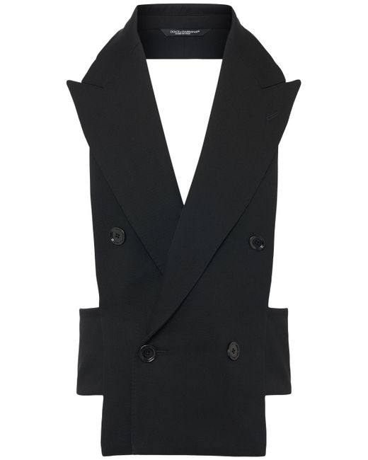 Dolce & Gabbana Wool Double Breasted Vest