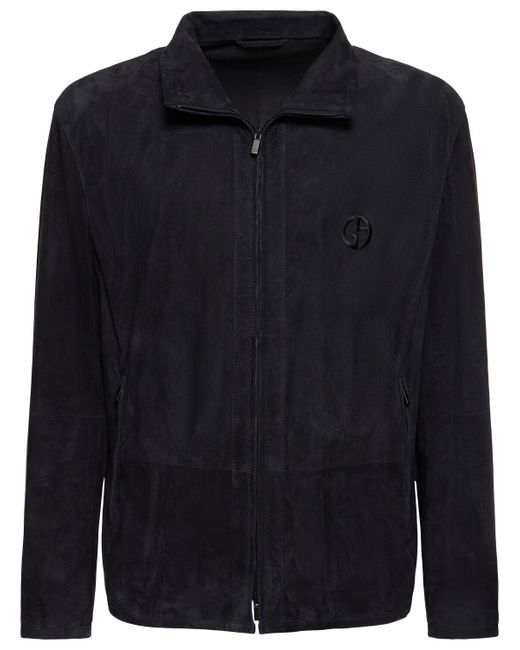 Giorgio Armani Leather Zipped Jacket