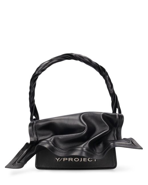 Y / Project Mini Wire Leather Top Handle Bag