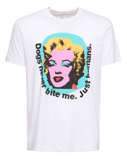 Comme Des Garçons Andy Warhol Printed Cotton T Shirt