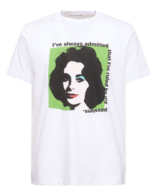 Comme Des Garçons Andy Warhol Printed Cotton T-shirt