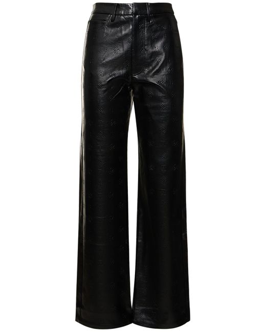 Rotate Faux Leather Straight Pants