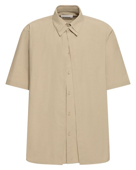 Jil Sander Boxy Fit Short Sleeve Cotton Shirt