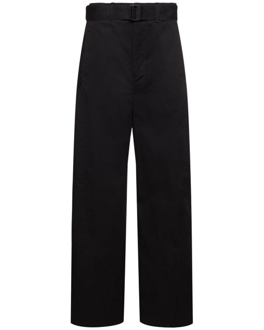 Lemaire Belted Cotton Twisted Pants