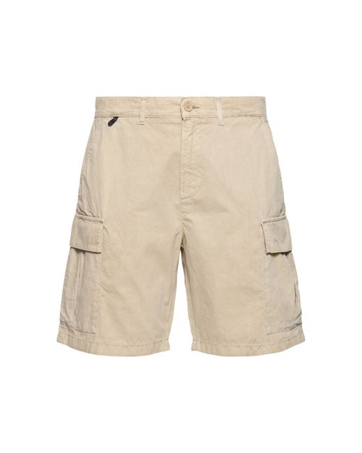 Sundek Striped Cotton Poplin Cargo Shorts