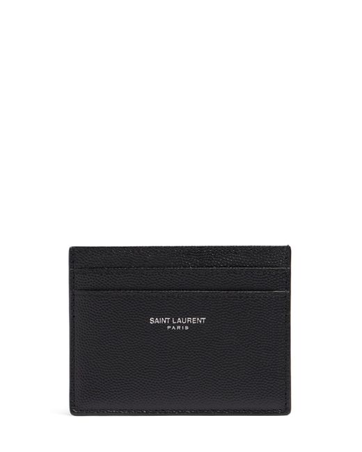 Saint Laurent Grain Leather Card Holder