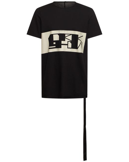 Rick Owens DRKSHDW Level T Printed Cotton T-shirt