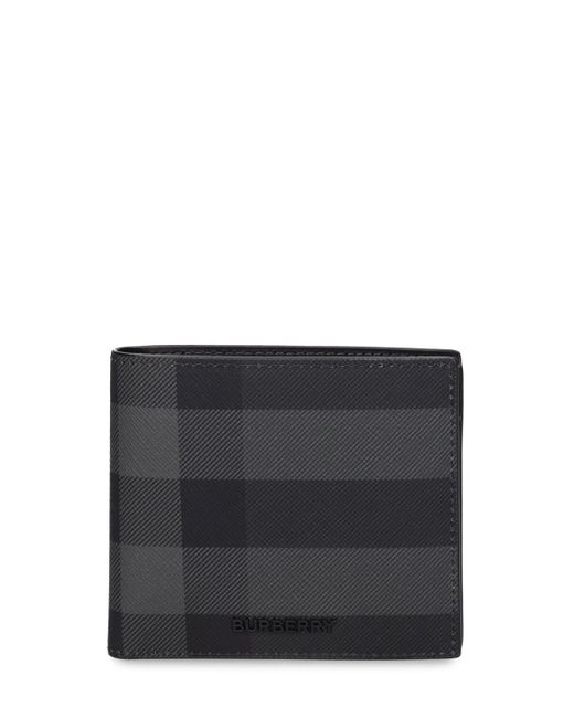Burberry Checked Billfold Coin Wallet
