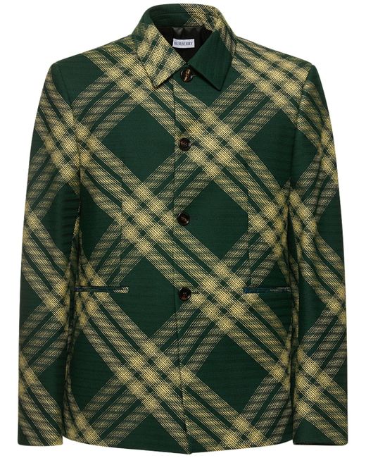 Burberry Check Wool Casual Jacket